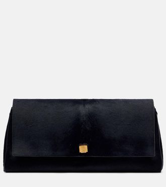 Khaite Audrey calf hair clutch