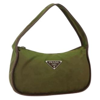 Prada Pre-owned Shoulder Bags, female, Green, Size: ONE SIZE Pre-owned Vintage Shoulder Bag
