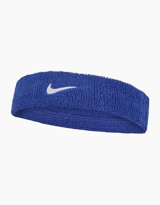 Nike Mens Nike Classic Swoosh Headband - White/Blue - Size: ONE size