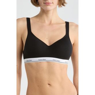 Calvin Klein Padded Wire Free Bralette in Black at Nordstrom Rack, Size Medium