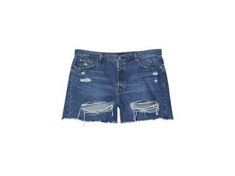 Levi's 501 Original Shorts Womens Shorts Blame Game : 18W 5, Cotton/Denim/Elastane