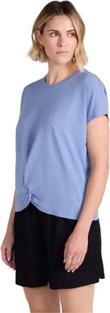 Animal Aria Front Knot T-Shirt in Blue at Nordstrom, Size 10
