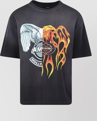 Amiri graphic print crew neck short sleeve top