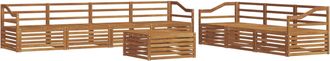 vidaXL Conjunto De Sof&aacute;s De Exterior 8 Uds. Natural Vidaxl