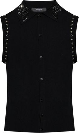 Versace Gilet con decorazione - Nero