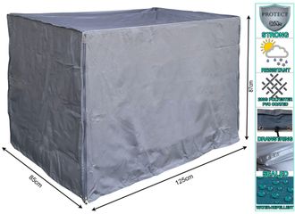 Quick-Star 10 X Cubierta De Malla Para Cajas 125x85x87cm Cubierta Protectora Gris Lona Poli&eacute;ster