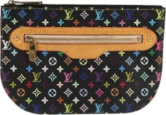 Louis Vuitton Pre-owned Clutches, female, Multicolor, Size: ONE SIZE Pre-owned Vintage Canvas Clutch