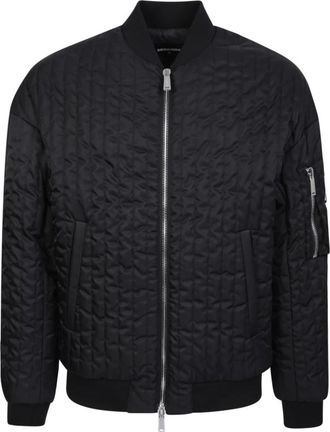 Dsquared2 Zwarte Jas Eigentijdse Straatstijl - Heren - Bomber jackets - Zwart - XL - Jassen