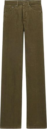 Saint Laurent Katoenen pantalon met vijf zakken - Groen