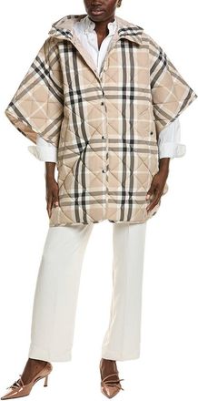 Burberry Quilted Snap Poncho