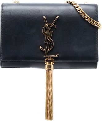 Saint Laurent Pre-owned Saint Laurent Small Smooth Calfskin Monogram Kate Tassel Crossbody 2AO5HZB894XNONNT