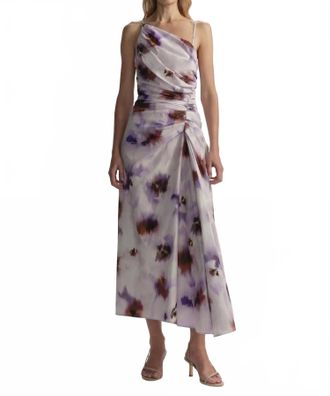 A.L.C. Juno Sleeveless Midi Dress In Lilac Multi