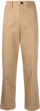 Woolrich stretch-twill trousers - women - Cotton/Cotton/Spandex/Elastane - 25 - Brown