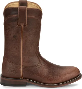 Justin Womens Holland Round Toe Western Boots In Brown