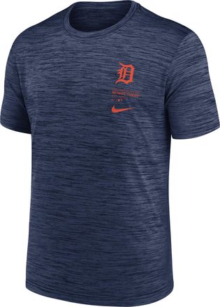 Nike Detroit Tigers Velocity Nike Mens Dri-FIT MLB T-Shirt in Blue | NKPQ44BDG-J0N