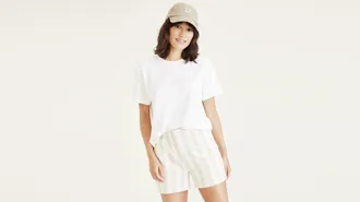 Dockers Womens Regular Fit Crew Tee