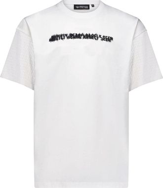 Mostly Heard Rarely Seen logo-embroidered cotton T-shirt - men - Cotton - L - White