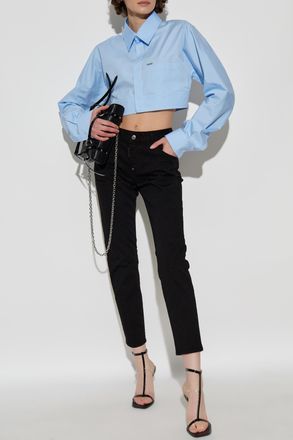 Dsquared2 Shirt With Pockets, Womens, Blue