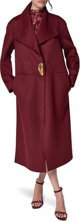 DKNY Longline Coat in Blk Cherry at Nordstrom, Size X-Small