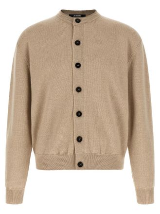 Jacquemus Beige Knitted Relaxed Cardigan