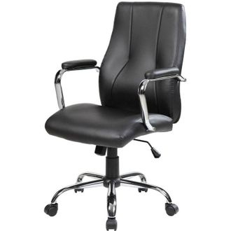 Serena Serena - Silla De Oficina Hobart, Silla Ejecutiva Con Reposabrazos, Silla De Oficina Ergon&oacute;mica, Cm 64x58h101/111, Negro