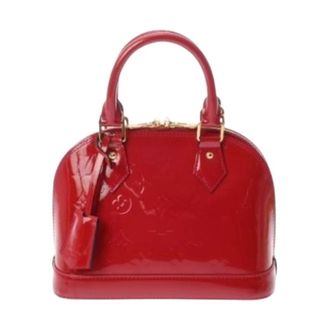 Louis Vuitton Pre-owned Handbags, female, Red, Size: ONE SIZE Pre-owned Monogram Vernis Handbag