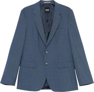 HUGO BOSS Houston Blazer - Heren - Business blazers - Blauw - 2XL - Wol - Kostuums