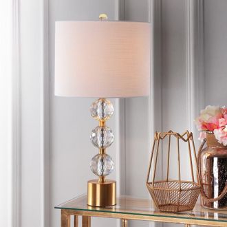 Jonathan Y Designs Ashley 25.25 Crystal LED Table Lamp