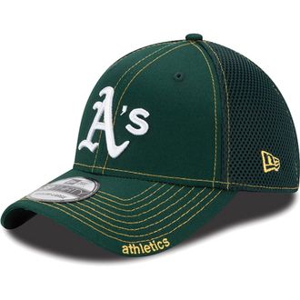 New Era Unisex-Adult MLB Neo 2 39thirty Stretch Fit Cap, Oakland Athletics, Large-X-Large