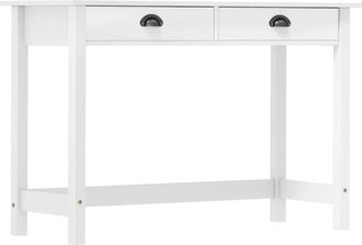 vidaXL Mesa Consola Hill Con 2 Cajones Madera Pino 110x45x74 Cm Vidaxl