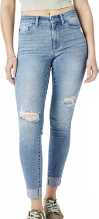 Judy Blue Womens Midrise Skinny Fit Jean In Medium Wash