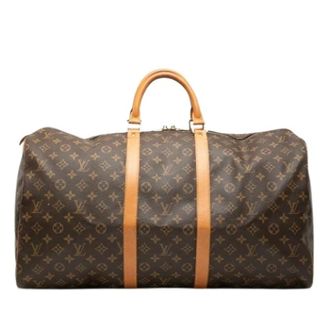 Louis Vuitton Pre-owned Weekend Bags, female, Brown, Size: ONE SIZE Pre-owned Keepall 55