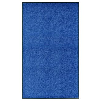 vidaXL Felpudo Lavable Azul 90x150 Cm Vidaxl