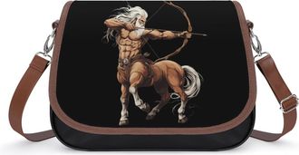 Generic Greek Mythology Deity Centaur Small Womens Crossbody Bags Shoulder Handbag with Adjustable Strap for Travel