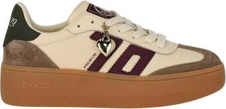 Back70 XXL Leather Butter Sneaker - Dames - Sneakers - Beige - 37 EU - Katoen - Schoenen