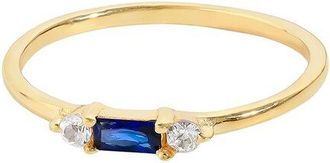 Tiramisu 14K Over Silver 0.23 Ct. Tw. Gemstone Solitaire Ring