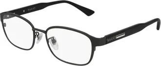 Gucci Square Full Rim Eyeglasses - Black