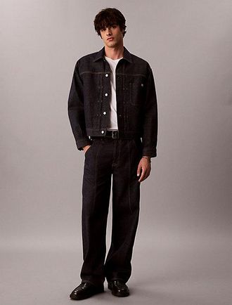 Calvin Klein Cazadora Denim Plisada