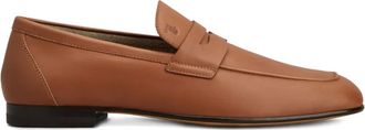 Tod's leather penny loafers - men - Leather/Leather/Leather - 10.5 - Brown