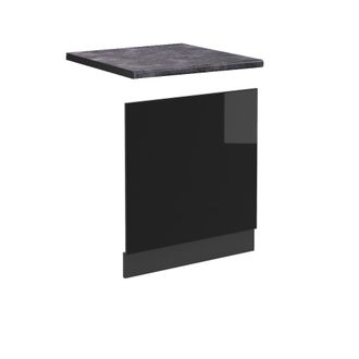 Vicco Panel Frontal R-line, Negro Brillo Intenso, 60 Cm, Et Antracita