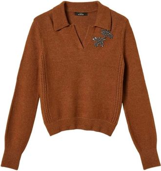 Twinset Donna, Maglie, Marrone, S, new