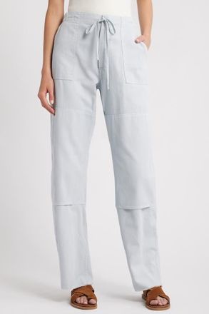 Re/Done Beach Wide Leg Denim Pants in Light Blue at Nordstrom, Size 27