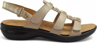 Revere Comfort Shoes Womens Toledo Strappy Gladiator Sandal In Mixed Metallic