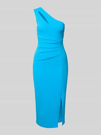 Lipsy Slim Fit Kleid mit Gehschlitz in Dunkelblau, Gr&ouml;&szlig;e 32