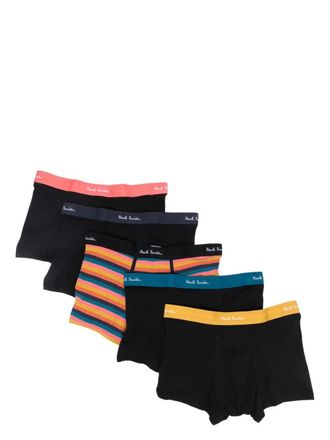 Paul Smith elastic-logo cotton boxers - Black