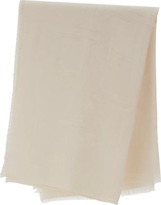 Elisabetta Franchi Accessoires, Dames, Wit, ONE Size, Viscose en Modal Foulard Sjaal