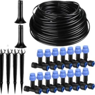 OEM Kit De Riego Por Goteo Para Invernadero De 18 Metros, Sistema De Riego Para Plantas Colgantes, Sistema De Riego Autom&aacute;tico Con Boquillas De Aspersi&oacute;n 