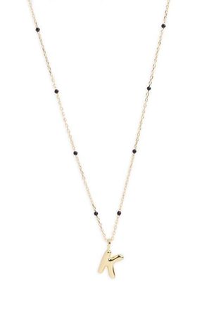 Argento Vivo Initial Pendant Necklace in Gold - K at Nordstrom