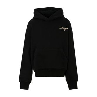 Msgm Kids Sweatshirts, male, Black, 8 Y, Boys Clothing Sweatshirts Black Aw25