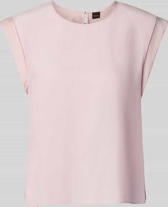 Boss Orange by Hugo Boss BOSS Orange Regular Fit Blusentop aus Cupro-Viskose-Mix Modell IRNETTE in Rosa, Größe 34